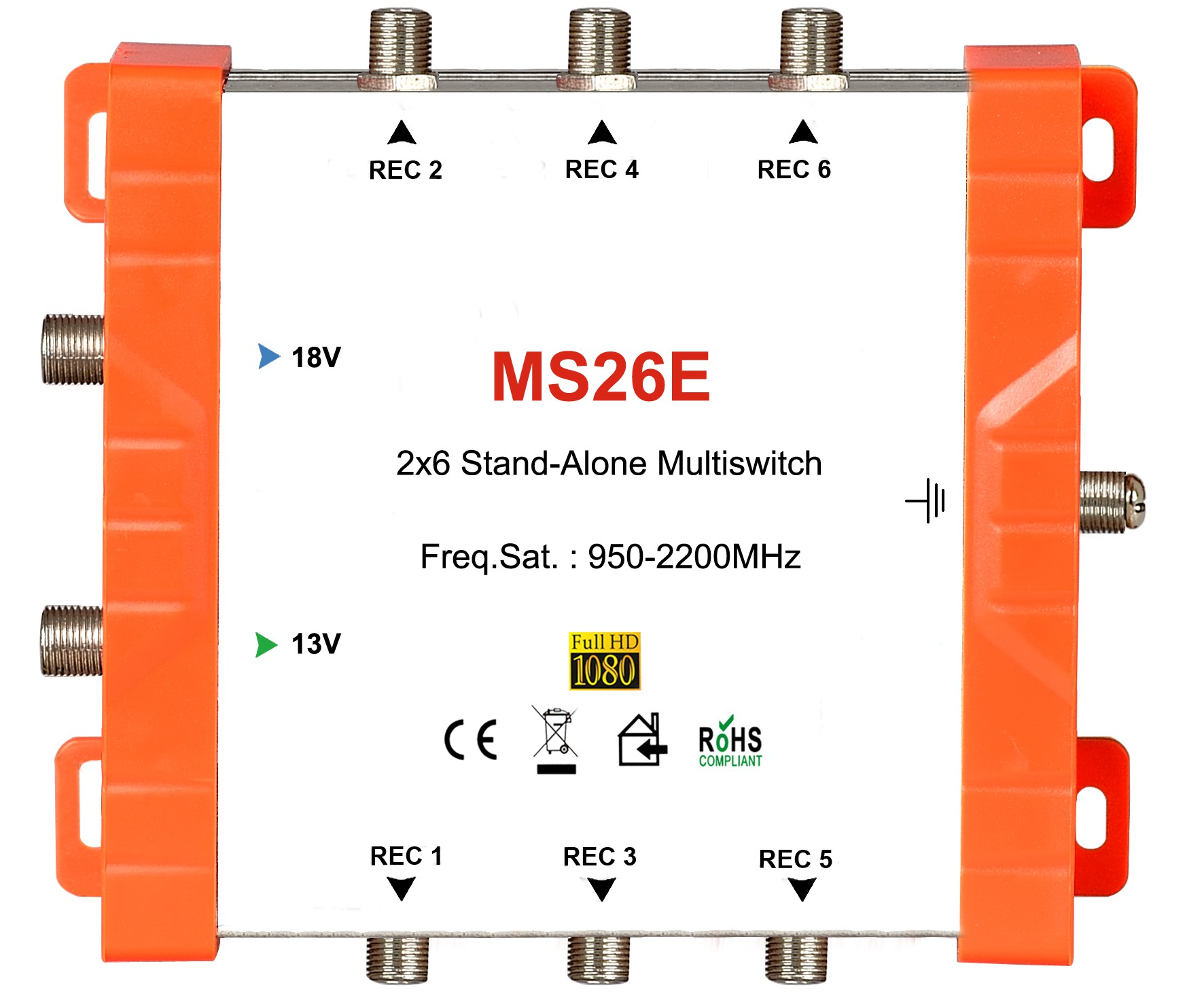 2x6 satellite multi-switch, Stand-Alone multiswitch