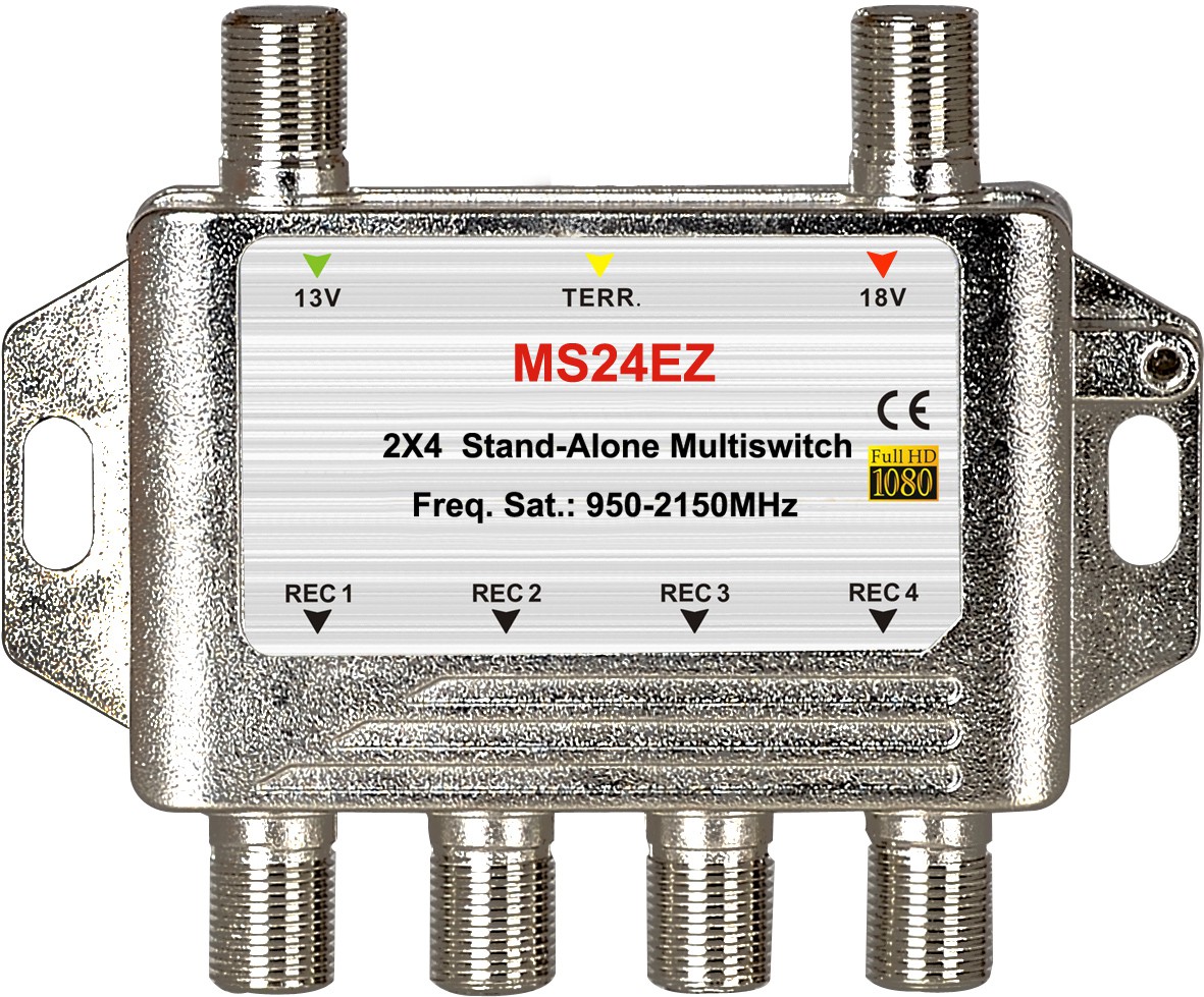 2x4 satellite multi-switch, Stand-Alone multiswitch