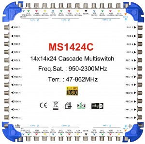 14x24 satellite multi-switch, Cascade multiswitch