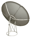 150cm C band satellite dish antenna, prime focus