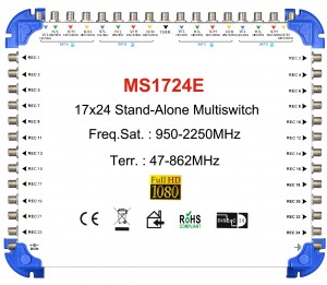 17x24 satellite multi-switch, Stand-Alone multiswitch