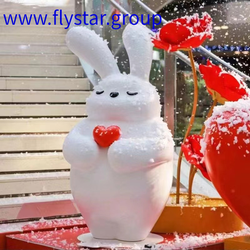 Glass Fibre Reinforced Plastics (GFRP) Products formative art cartoon rabbit in love