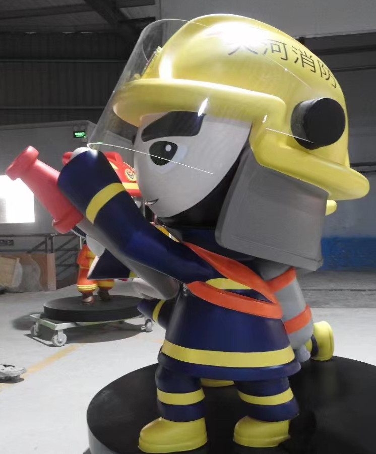 Glass Fibre Reinforced Plastics (GFRP) Products formative art cartoon fireman