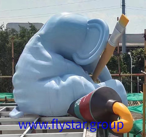 Glass Fibre Reinforced Plastics (GFRP) Products formative art elephant